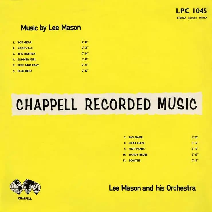 LPC 1045: Lee Mason 和他的管弦乐队:李·梅森作品集